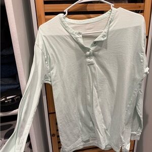 PINK Victoria's Secret Light Green Long Sleeve Top
